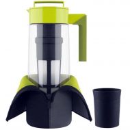 Takeya 2 Qt. Flash Chill Tea Maker Set of 1 water pitcher, Green, 3.7x6.2x12.4