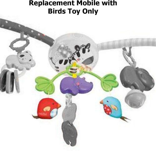  Replacement Birds Toy for Fisher-Price Deluxe Musical Mobile Gym T6339 - Includes Mobile with Birds Toy