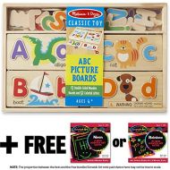 Melissa & Doug ABC Picture Boards & 1 Scratch Art Mini-Pad Bundle (09786)