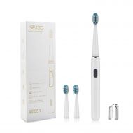 SEAGO Rechargeable Electric Sonic Toothbrush with 4 Modes Deep Cleansing, Waterproof IPX6, Smart Timer, 2...