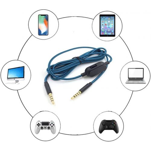  [아마존베스트]Ruitroliker Replacement Audio Cable Talkback Chat Cable for Astro A10 A40 A30 Gaming Headsets for PS4 Xboxone Controller Smartphone PC Macs 2 m / 6.5 ft