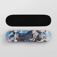 Wsjdmm Anime Skateboard for Azur Lane Noshiro, Pro Skateboard - Double Kick Skateboards for Adults 7 Layer Canadian Maple Wood Tricks Skateboard