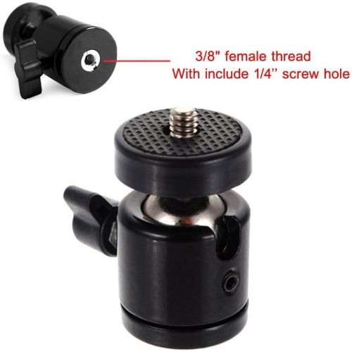  [아마존베스트]AKOAK 1/4 Swivel Mini Ball Head Screw Tripod Mount for DSLR Camera Camcorder Light Bracket