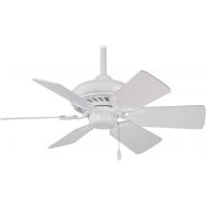 [아마존베스트]Minka-Aire F562-WH Supra 32 Inch Pull Chain Ceiling Fan in White Finish
