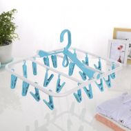 YJYS LJBY 20 Crisp Wind And Sliding Hangers Multi-purpose Plastic Clothes-hanging Adult Household Clothes Rack-D