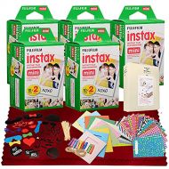 XPIX FUJIFILM INSTAX Mini Instant Film (X5) (100 Exposures) + 31-in-1 Ultimate Wedding Pack Bundle W/Photo Booth Props, Album, Decorative Stickers, Frames & More Perfect for Your Next W