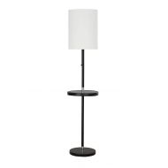 Catalina Lighting 21895-000 Transitional Floor Lamp with 13 Table, 60, Black/Chrome