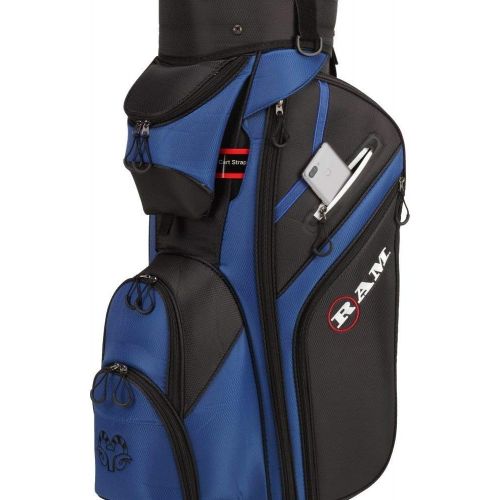  [아마존베스트]Ram Golf Premium Cart Bag with 14 Way Molded Organizer Divider Top