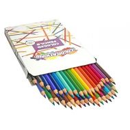 Colorations Colored Pencils - Set of 36,Hexagonal easy grip, Oversized Core for less breakage