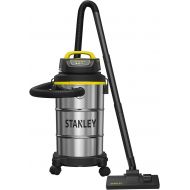 Stanley 5 Gallon Wet Dry Vacuum , 4 Peak HP Stainless Steel，1-1/4x5 Feet Hose, Range for Household, Upholster, Garage, Workshop with Vacuum Attachments-SL18130
