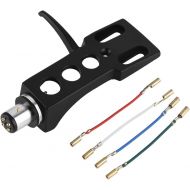 Visit the Zerone Store Phono Headshell with Lead Wires, Universal LP Turntable Phono Headshell Mount Replacement with Lead Wires