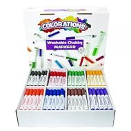 Colorations Washable Chubby Markers (Pack of 200), Classic Colors, Washable Bulk Markers, Classroom, For Kids, Preschool