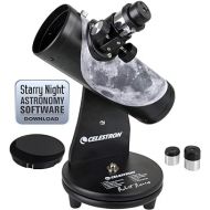 Celestron - 76mm Signature Series FirstScope - Compact and Portable Tabletop Dobsonian Telescope - Ideal Telescope for Beginners - Features Custom Moon Map Wrap - Bonus Astronomy Software Package