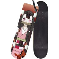 LDGGG Skateboards Complete Skateboard 31 Inches Beginner Professional Four-Wheel Short Board Toy Skateboard (Anime Slayer 27)