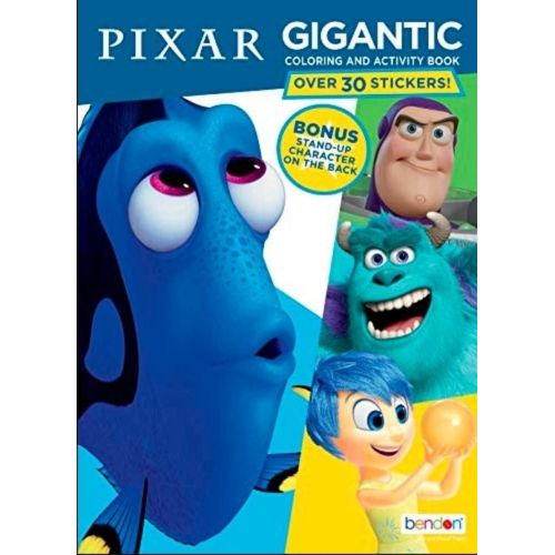 디즈니 Disney Pixar 192 Page Coloring and Activity Book; Dory Nemo Toy Story Monsters Inc Inside Out Cars; Bendon 49935