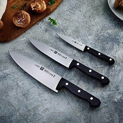  Zwilling Twin Chef 34930-006-0 Messerset, 3 teilig, schwarz, Koch- Fleisch und Spickmesser