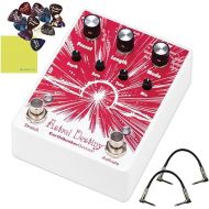 EarthQuaker Devices Astral Destiny™ An Octal Octave Reverberation Odyssey Bundle w/2x Strukture S6P48 Woven Right Angle Patch Cables, 12x Guitar Picks and Liquid Audio Polishing Cloth