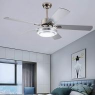 Andersonlight Fan 48 LED Indoor Stainless Steel Ceiling Fan with Light and Remote Control