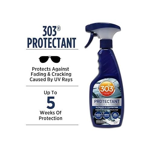  303 Automotive Protectant (16oz) + 303 Graphene Nano Spray Coating (15.5oz) | Ultimate UV and Hydrophobic Protection for Your Vehicle