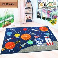 [아마존베스트]FADFAY Outer Space Kids Rug Cute Kids Room Carpet 3952