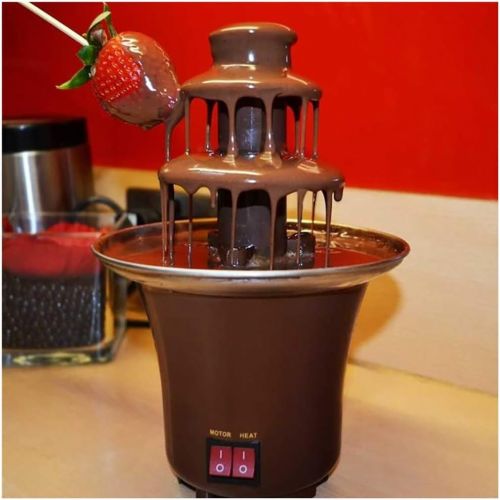  ZEVELOO Mini Electric Chocolate Fondue Fountain Machine for Chocolate Candy Butter Cheese