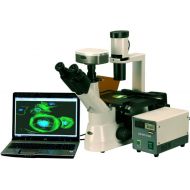 [아마존베스트]AmScope IN300TC-FL-5MCCD 40x-1000x EPI Fluorescent Tissue Culture Inverted Microscope + 5MP CCD Camera
