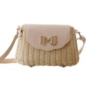 YUANLIFANG Women Straw Bag Female Rattan Beach Shoulder Bag Lady Handmade Candy Color Crossbody Bags Basket