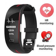 FOHKJMML Fitness Tracker, Heart Rate Monitor ECG PPG Calorie Counter Sleep Pedometer Smart Bracelet Activity Tracker Waterproof Bluetooth Smart Watch for Android & iOS Smart Phones ( Color