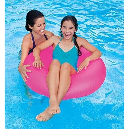 인텍스 Intex Neon Frost Tube #59262 Inflatable Large Swim Ring Float Pool, 36 (Special Assorted 2-Pack)