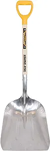 True Temper 1681400 Aluminum Scoop Shovel with Hardwood D-Grip Handle, 27 Inch