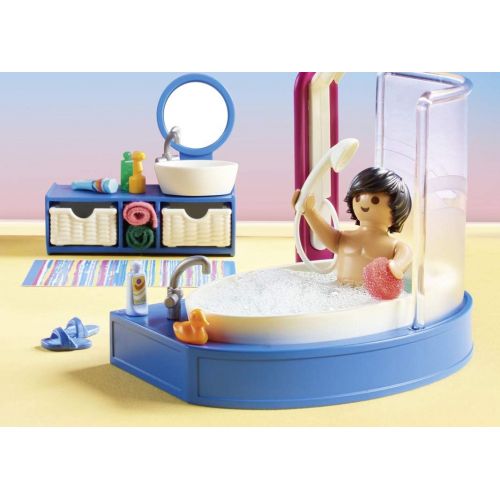 플레이모빌 PLAYMOBIL Bathroom with Tub Furniture Pack, Colourful, One Size