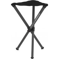 Walkstool - Basic Model - Black Color - 3 Legged Folding Stool in Aluminium - Height 20 to 24 - Maximum Load 330 to 385 kg - Made in Sweden
