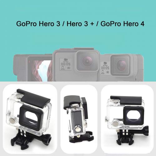  [아마존베스트]Ksmiley Waterproof Case Protective Housing for GoPro Hero 4, Hero 3+, Hero3 Outside Sport Camera for Underwater Photography - Water Resistant up to 147ft (45m)