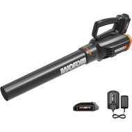 WORX Cordless Leaf Blower 20V WORXAIR Turbine Blower WG547.2 for Lawn Care Yard Work, 2 Variable Speed Control, 1 * 4.0 Ah Battery & Charger Included