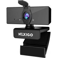[아마존베스트]1080P Business Webcam with Dual Microphone & Privacy Cover, 2020 [Upgraded] NexiGo USB FHD Web Computer Camera, Plug and Play, for Zoom/Skype/Teams Online Teaching, Laptop MAC PC D