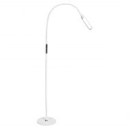 Floor LED Lamp | LED Light Lamp | Remote Control & Touch | Adjustable Flexible Gooseneck | by Syrinx (White)