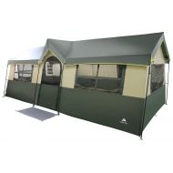 Odoland Spacious and Comfortable Ozark Trail Hazel Creek 12 Person Cabin Tent,with Two Closets with Hanging Organizers,Room Dividers,Mud Mat,E-Port and Rolling Storage Duffel for Convenien
