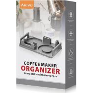 Aieve Coffee Station Organizer Compatible with Aeropress Coffee Maker, Coffee Storage Caddy Coffee Filter Holder