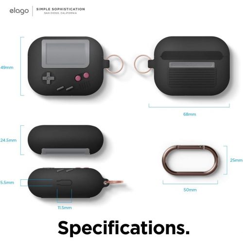  [아마존베스트]elago AW5 AirPods Pro Silicone Case Compatible with Apple AirPods Pro Charging Case  Design in the Classic Handheld Game Console
