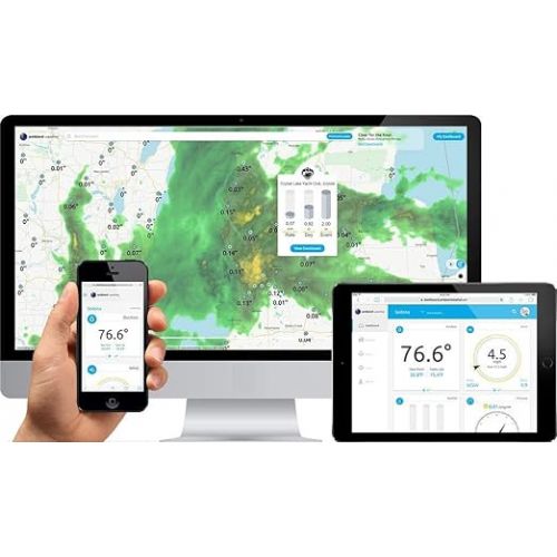 Ambient Weather WS-7078 Smart Weather Station w/WiFi Remote Monitoring and Alerts