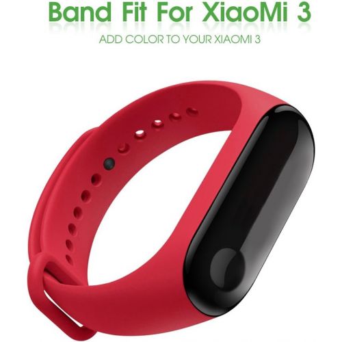  AWINNER Farbenfrohes, wasserfestes Uhrenarmband, Ersatzband fuer Xiaomi Mi Band 3 Smart Mi Band 3nd (ohne Aktivitats-Tracker), von Awinner
