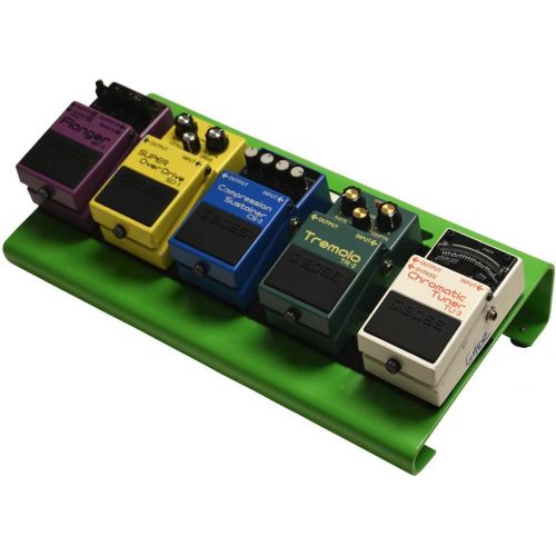  Gator Cases Aluminum Guitar Pedal Board with Carry Bag; Small: 15.75 x 7 Green (GPB-LAK-GR)