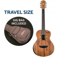Washburn Comfort G-Mini 55 Koa Travel Size Acoustic Guitar