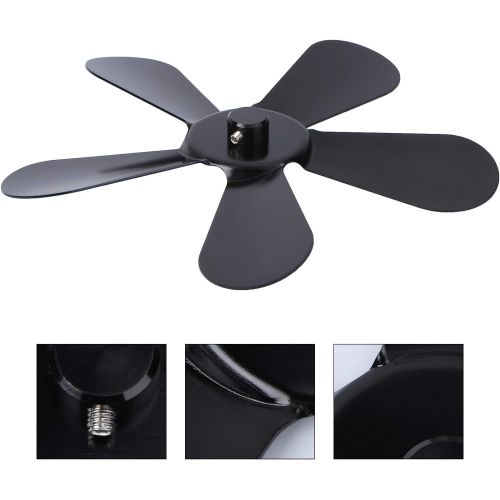  WINOMO Stove Fan Blades Replacement Thermal Power Heater Fan Parts for Wood Burning Stoves Fireplace Fan Accessories
