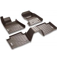 3W Cadillac XT5 Floor Mats (2016-2019) - Custom Fit Car Front Rear 2 Rows Liners Heavy Duty Waterproof Pad Car Mats for XT5 All Weather, Dark Brown