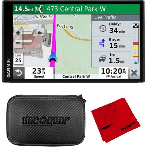 가민 Garmin DriveSmart 65 & Traffic 6.95 Display GPS Navigator with 7 EVA Case Bundle