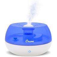 Crane USA Crane Personal Ultrasonic Cool Mist Humidifier, for Home Bedroom Hotels Travel and Office, 0.2 Gallon, Filter Free,Blue and White