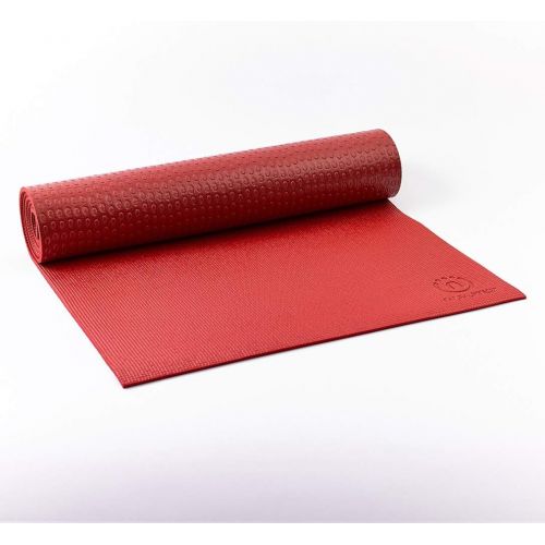  Warrior by Natural Fitness Yoga Mat, CrimsonBordeaux, 24 x 72 x 6mm