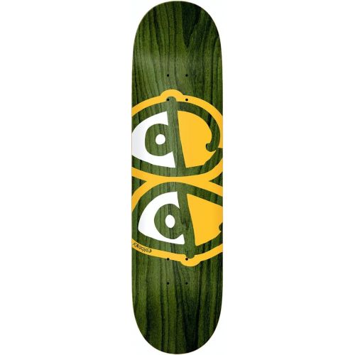  Krooked Team Eyes Skateboard Deck - Yellow - 8.06