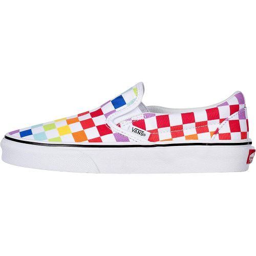 반스 Vans Unisex Slip On Rainbow Chex Skate Shoe Sneaker